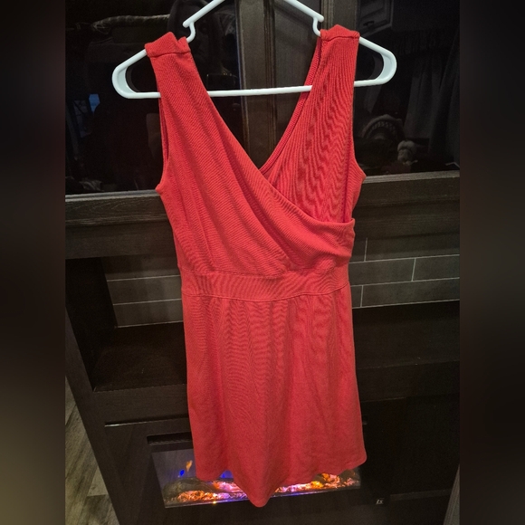 Maurices 24/7 Double V-Neck Faux Wrap Dress Size‎ S. Knee Length SKU 254 - Picture 1 of 6